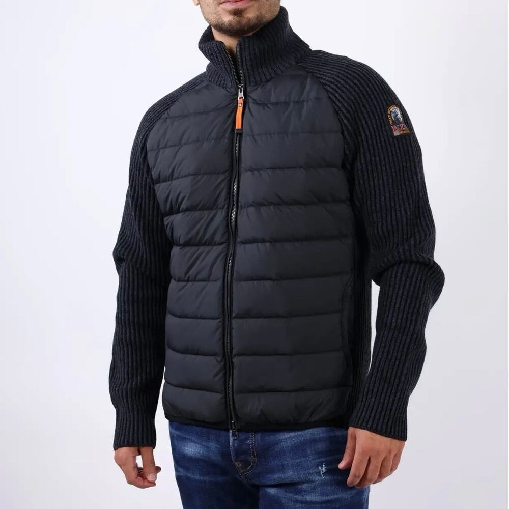 Parajumpers PJS Olmo Men's Hybrid Down Puffer Knit Jacket Lg